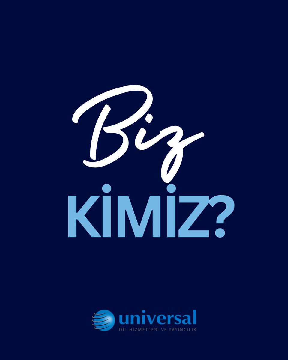 Universal Dil Hizmetleri, 49 yıllık deneyimi ve müşteri odaklı yaklaşımıyla yazılı-sözlü çeviride liderdir.
Doğru çeviri fark yaratır, biz de bu fark için buradayız.
Dilinizden anlarız

#Universal #UniversalDil #Translate #ÇeviriOfisi #ProfesyonelÇeviri #YeminliTercüme #BizKimiz