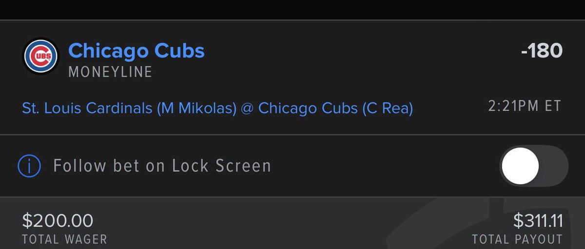 OmniCapper's tweet photo. #MLB LOCK OF THE DAY ๐
Chicago Cubs ML -180
2U
Cubs have better pitching, hitting , home field advantage and are in the playoffs while Cardinals have nothing left. This line is generous.
#CubsVsCardinals #MLB #MLBBetting #SportsBetting #MLBOdds #MLBProps #BaseballBets #BettingTips #ParlayPicks #RunLine #OverUnder #Moneyline #BettingTwitter #GamblingTwitter #CubsNation #STLCards #ChicagoCubs #RedbirdNation #MLBGameday #PickOfTheDay #UnderdogPicks #BankrollBuilder #DegenerateGambler