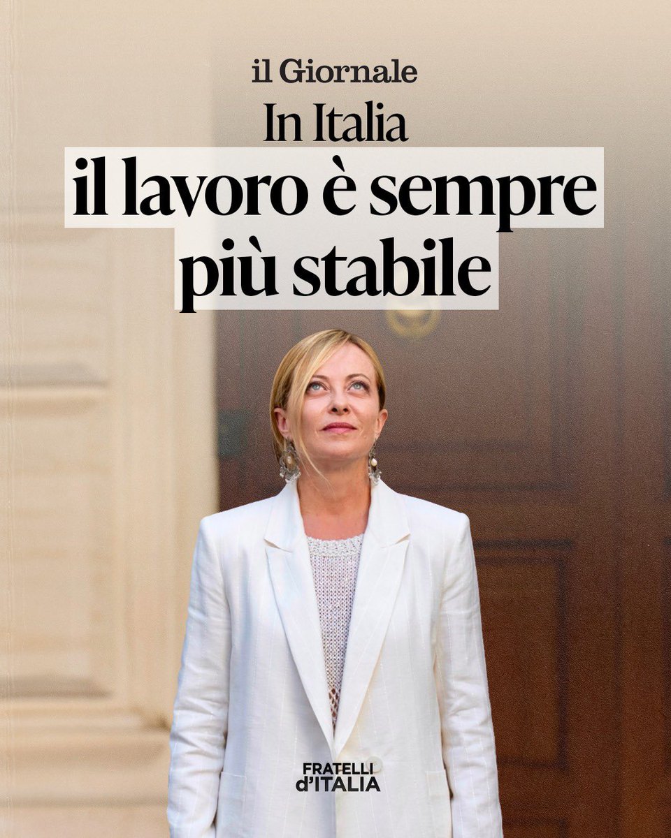 I dati Inps parlano chiaro: nei primi mesi del 2025 centinaia di migliaia di contratti sono diventati a tempo indeterminato, segnando un record storico di occupati stabili. 

Un risultato che dimostra la solidità del nostro sistema economico e la serietà delle scelte del Governo