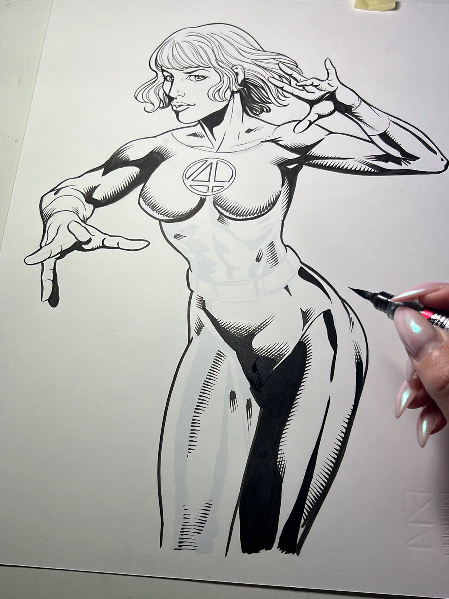 WIP ✨

#OriginalArt #InkOnPaper #ComicArt #MarvelComics #Inking #mlsanapo