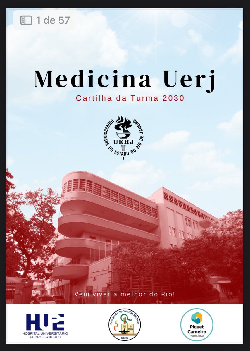 gente é com muito alívio e carinho que eu anuncio que SAIU A CARTILHA MED UERJ 2030

 drive.google.com/file/d/1se5wT7…