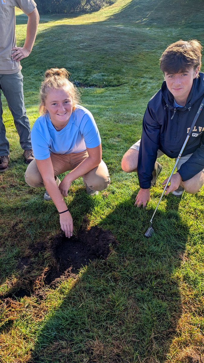 Screen free Friday.  Trip to Pinecrest golf course, white grubs, whipping greens.  Then profile leveling in Land survey lab <a href="/DelVal/">DelVal</a>