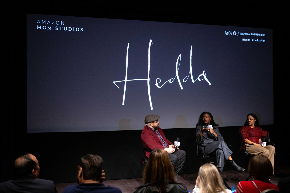 filmindependent's tweet image. An unforgettable screening of ‘Hedda’ at @thelondonweho. ✨#FiPresents was thrilled to welcome writer/director/producer Nia DaCosta, and actor/producer Tessa Thompson for a Q&amp;amp;A moderated by Clayton Davis (Variety).

From @orionpictures &amp;amp; @AmazonMGMStudios, catch the film on Oct…