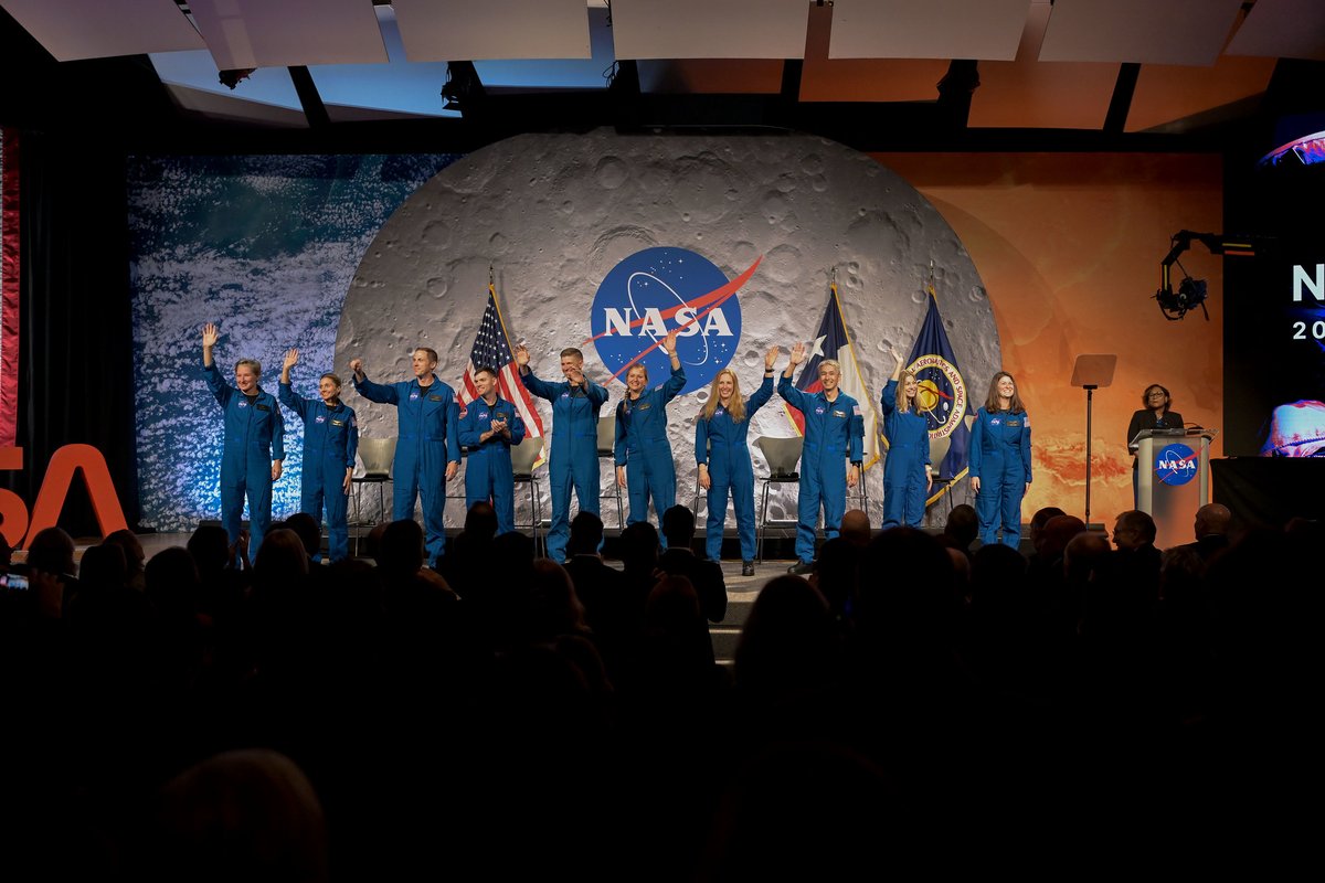 NASA's tweet image. Our astronaut candidates are about to begin two years of training. Come join the journey!
Follow @astro_benbailey, @astro_fuhrmann, @astro_camjones, @astro_lawler and @AstroAnnaMenon here on X: x.com/i/lists/197089…
Check out our other social accounts: nasa.gov/social-media/