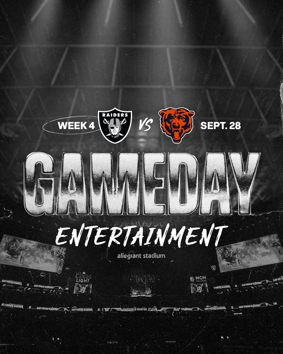 Raiders's tweet image. This week&apos;s headliners. #CHIvsLV

📰 bit.ly/4nqb73S