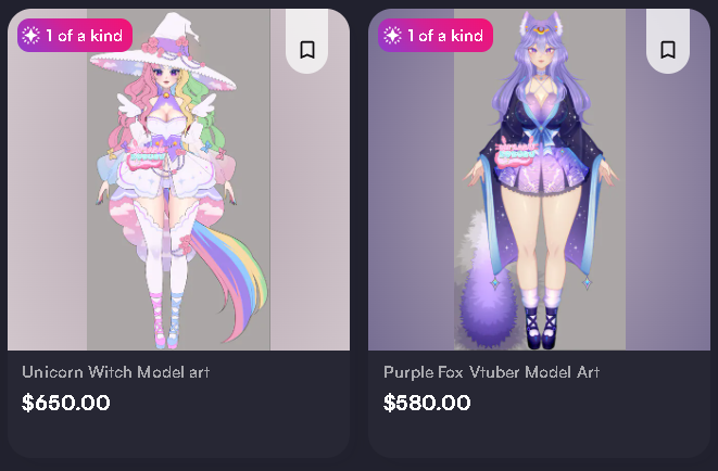 LagByte's tweet image. 🧪💚 VTUBER MODEL SALE – THIS WEEKEND 💚🧪

💚 Unicorn Witch – $650
💚 Purple Fox – $580
Each includes:
🎨 Original design + model art by @_miuMiau
🎁 FREE rigging gift if purchased this weekend (delivery 2026)

✅ Payment plans accepted (25% deposit to claim — send a DM to set…