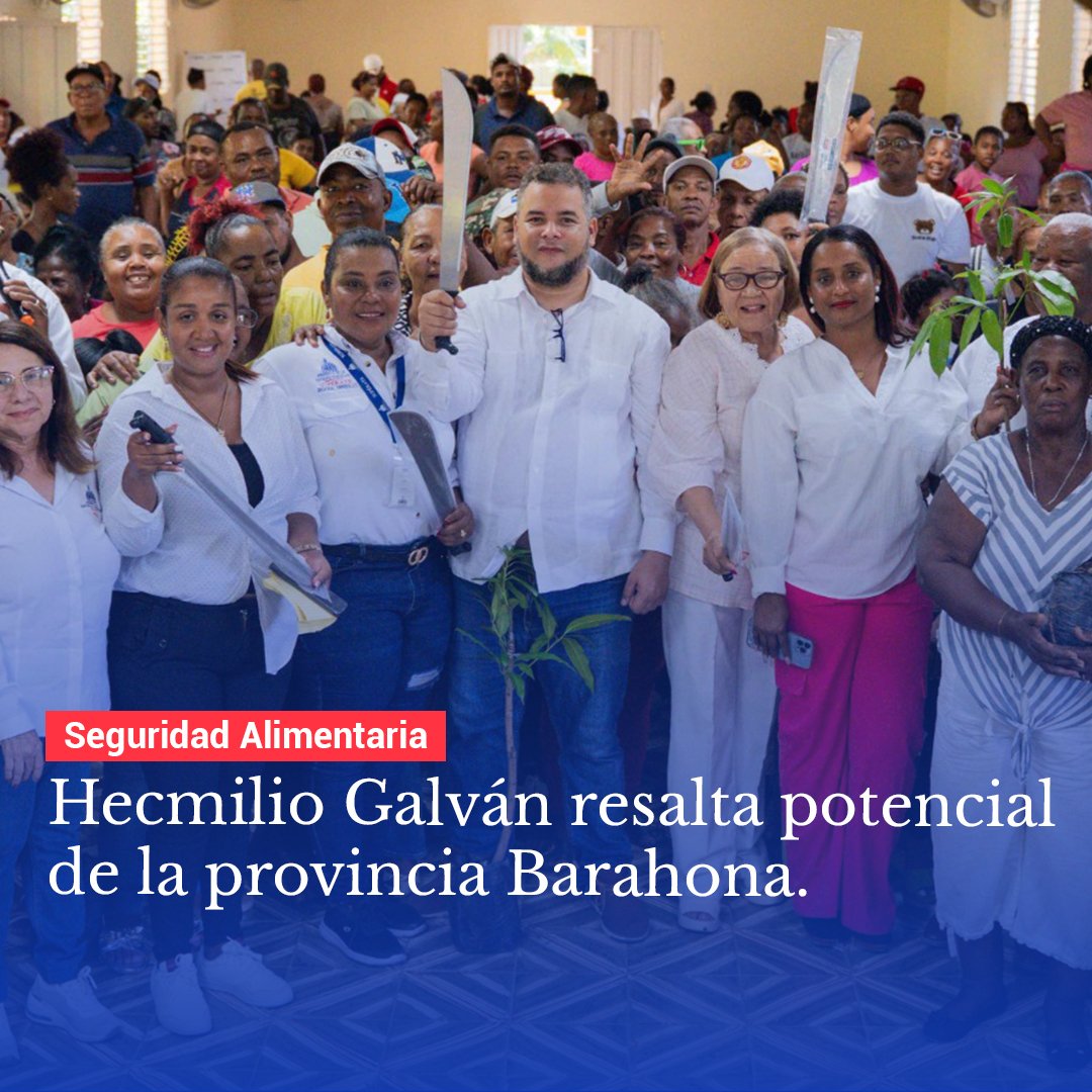 Hecmilio Galván resalta potencial de la provincia Barahona <a href="/caamanovive/">Hecmilio Galván</a> 

👉🏻809.do/hecmilio-galva… 

#809do #SeguridadAlimentaria #Barahona 
Todas las #Noticias ingresando en ➡️ 809 🇩🇴 #RD