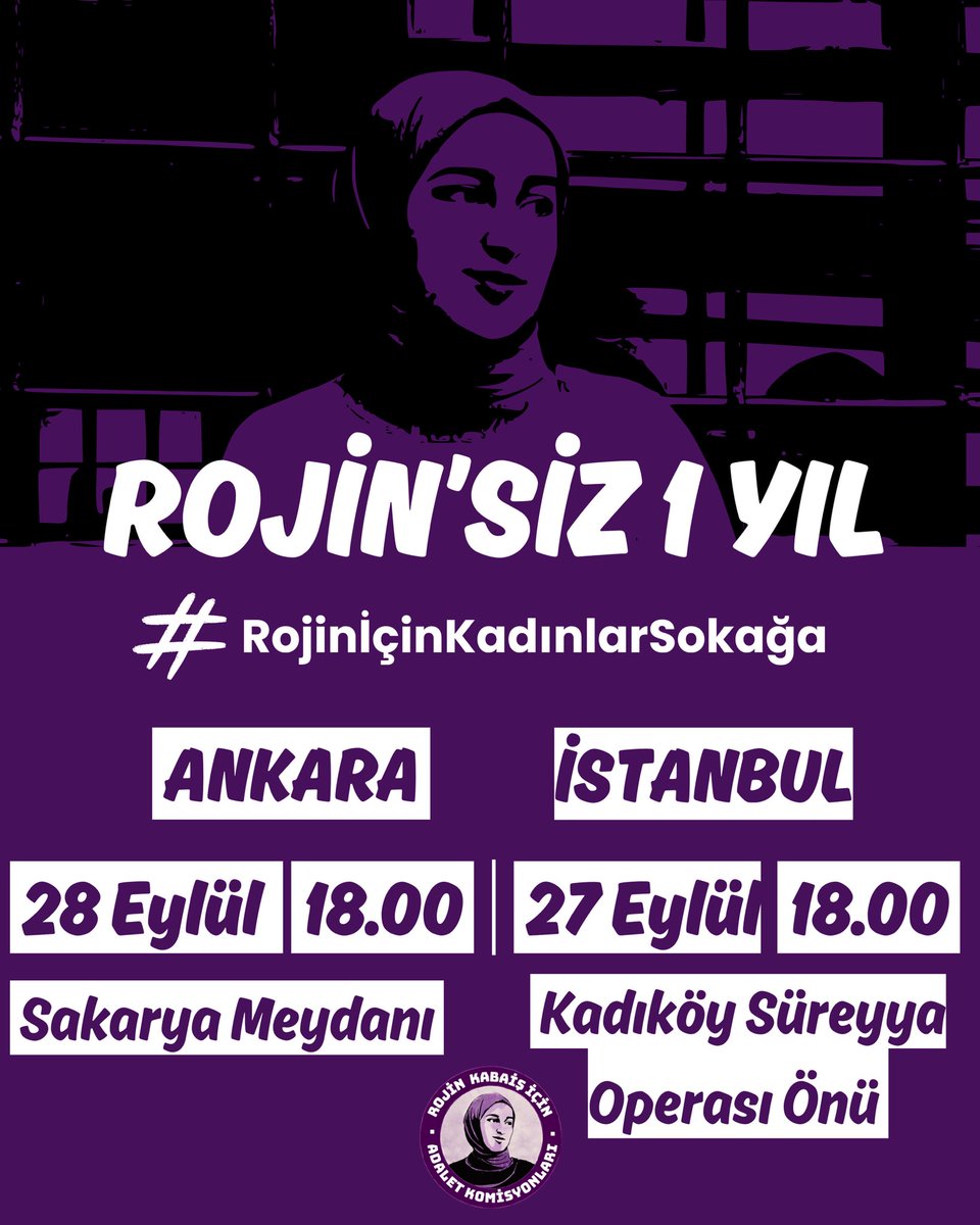 Rojin'in bedeninde bulunan 2 erkek DNA'sı kimlere ait? Devlet, ATK, mahkeme Rojin'in dosyasını neden gizliyor? Sormak için sokaktayız, #RojinİçinEylemdeyiz