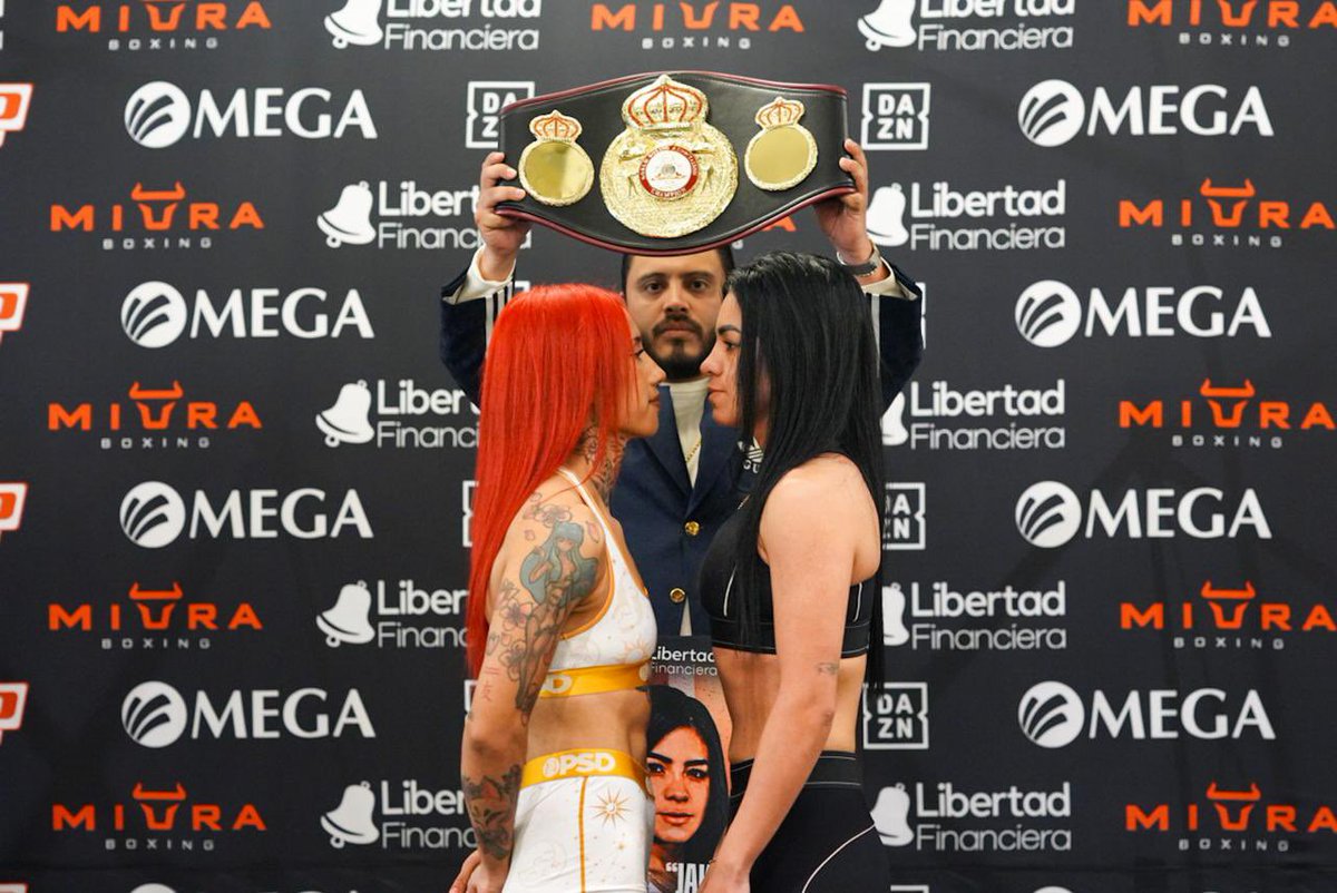 WBABoxing's tweet image. Jacky Calvo and Alma Meraz Make Weight Ahead of Interim WBA Light Flyweight Title Clash in Naucalpan

Calvo came in at 107.1 pounds, while Meraz tipped the scales at 107.3.

📸 @Pandoramajo