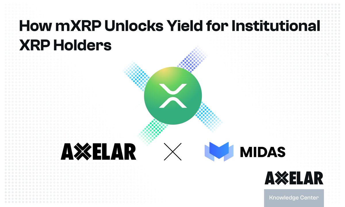 Onchain XRP yield for institutions has arrived. 🏦✨ The new mXRP token can  activate $170B+ in idle XRP—target up to 10% APY* denominated in XRP  (*variable). (Not available to persons or entities