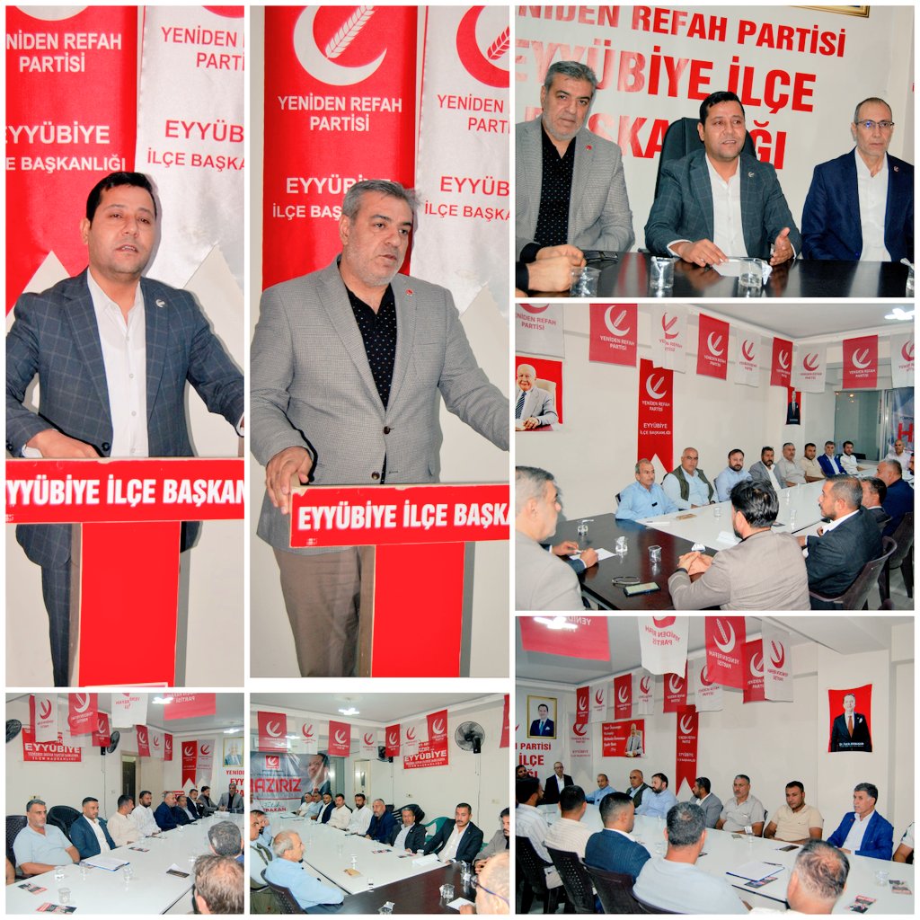 EYYÜBİYE 📍

İlçe Başkanımız <a href="/rpibrahimkilic/">İbrahim kılıç</a> Bey'in Liderliğinde Eylül Ayı Divan Toplantımızı Gerçekleştirdik

Toplantımıza İl Bşk Yrd. <a href="/nasih_ates/">NASİH ATEŞ</a> Bey Ve <a href="/vethekmedicine/">mehmet Batmaz</a> Bey Katılım Sağladılar.

Toplantımızın Hayırlara Vesile Olmasını Dileriz.
<a href="/ahmetyetimoglu_/">Ahmet Yetimoğlu</a>
<a href="/erbakanfatih/">Dr. Fatih Erbakan</a>