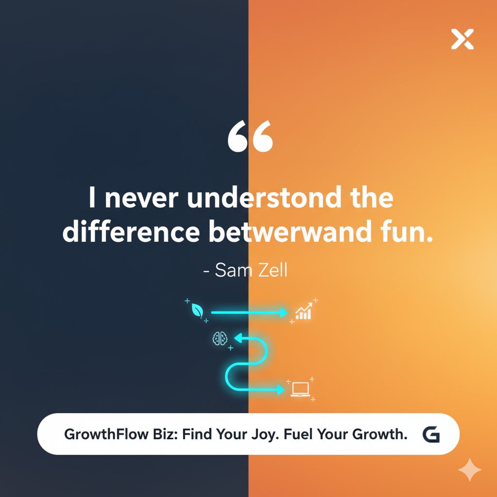 mmolina4_molina's tweet image. Work should be FUN! Seriously. ✨

As Sam Zell said, &quot;I never understood the difference between work and fun.&quot; 

When you find the &quot;flow,&quot; productivity &amp;amp; joy soar. 🚀

GrowthFlow Biz helps remove friction so you can focus on what you love. #GrowInFlow

#SamZell #SmallBiz