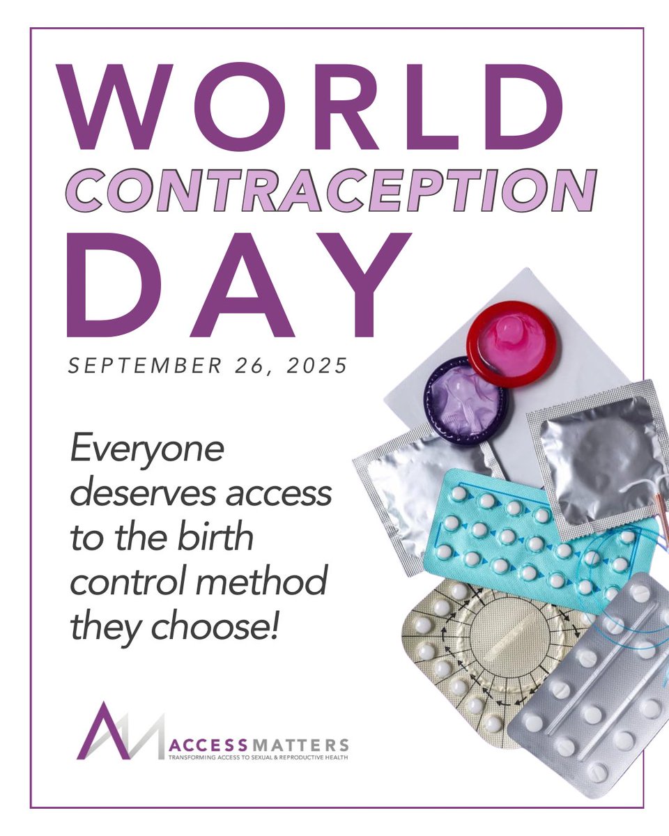 September 26 is #WorldContraceptionDay!

If you want more information about your birth control options and how to access birth control in Southeastern Pennsylvania, call AccessMatters' Information #Hotline at 215-985-3300, or you can text the hotline at 833-667-3377!