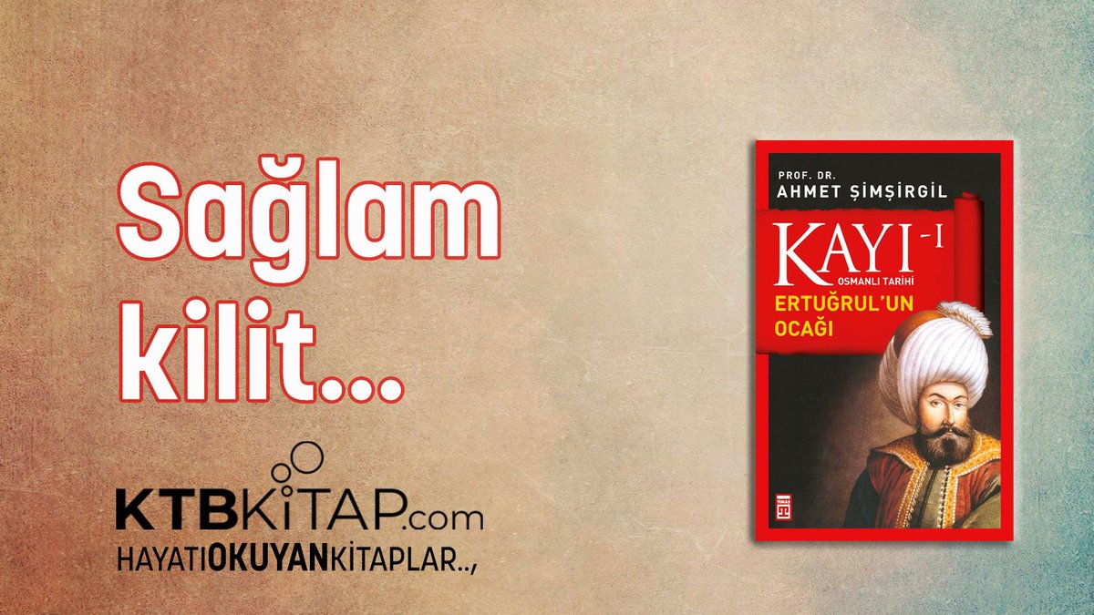 Bazan kilit sağlam vurulmamış olur
Bazan da kapı açık bırakılmış bulunur.

#hayatıokuyankitaplar
ktbkitap.com/urun/kayi-1-er…