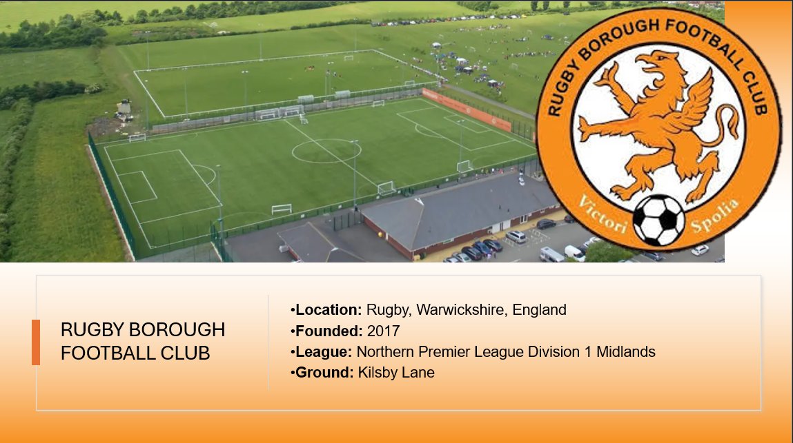 β½π²πΉkollu (@futblmaltikollu) on Twitter photo Founded in 2017, Rugby Borough currently play in step 4. The club has reached the 1st qualifying round of the FA Cup, the 3rd round of the FA vase, and the preliminary round of the FA Trophy. In 2024/25, the club won promotion to step 4 after winning the play-offs of the UCL PDS. Founded in 2017, Rugby Borough currently play in step 4. The club has reached the 1st qualifying round of the FA Cup, the 3rd round of the FA vase, and the preliminary round of the FA Trophy. In 2024/25, the club won promotion to step 4 after winning the play-offs of the UCL PDS.