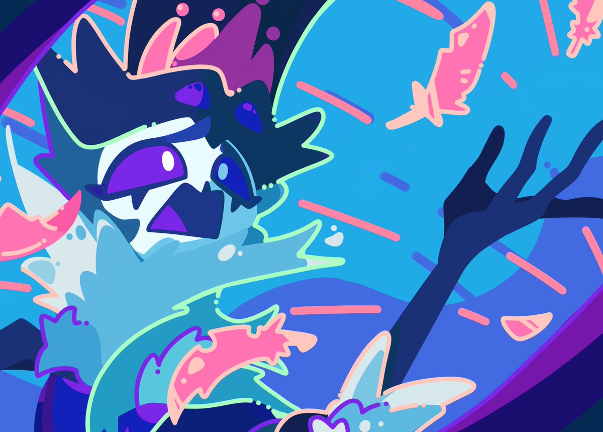 🌈Stolas🦉
#HelluvaBoss 
#HelluvaBossFanart 
#Stolas