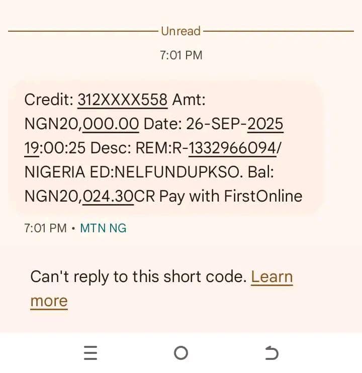 nelfundupdates's tweet image. Nelfund upkeep Paid for September 
#nelfundstudentloan #nelfund #upkeep #nelfundupkeep