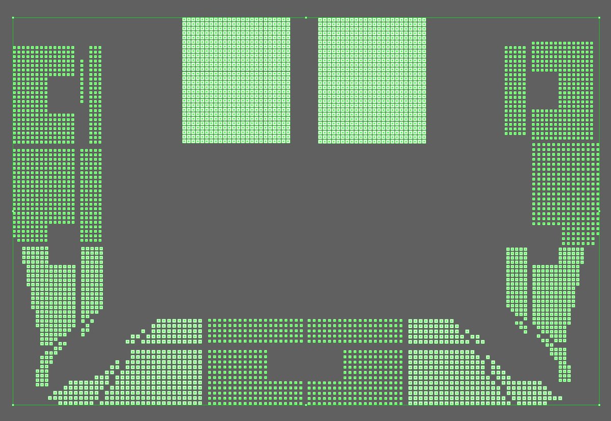 all the AI estimates i saw from others looked wrong so i counted the seats manually to distract myself from my rage 🙂 recreated the squares and counted 4,377 🙂 1,344 for floor 🙂 it’s a milestone year 🙂 why are we in this venue 🙂
