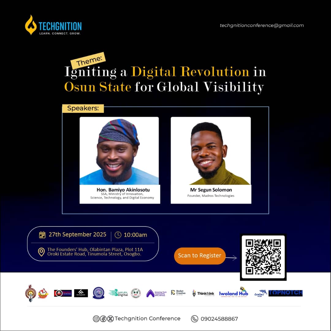 ✅ Inspiring Keynote Sessions
✅ Engaging Panel Discussions
✅ Fun Games &amp; Networking opportunities
✅ A glamorous Red Carpet Experience

✅ Registration is FREE but compulsory!

👇 Secure your spot now: 
tinyurl.com/Techgnitioncon…

Don’t miss the chance to connect, learn &amp; grow 🙌