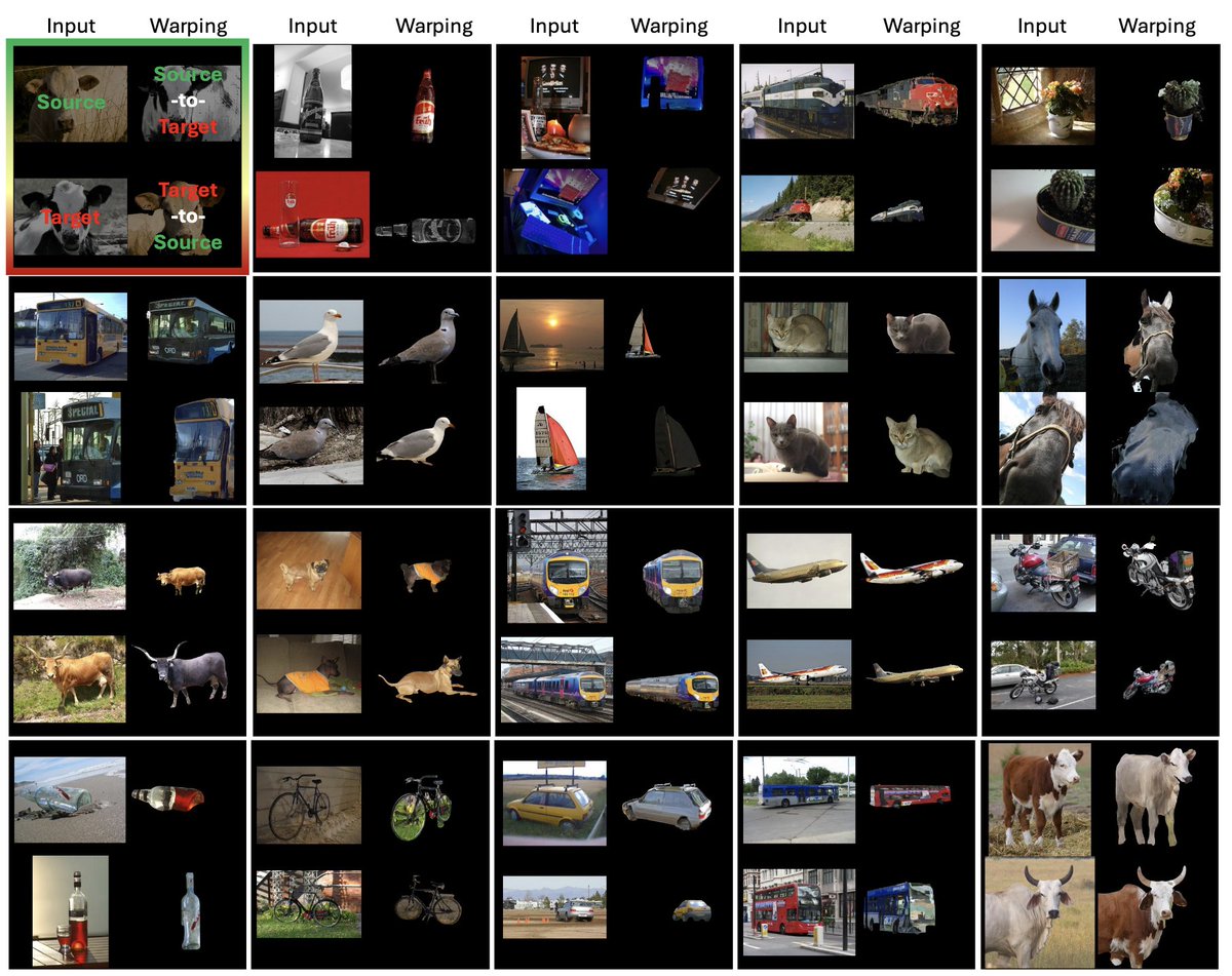 Yang et al., "Dense Semantic Matching with VGGT Prior"

Train a decoding head for semantic segmentation, with sparse GT supervision and cycle consistency --> dense non-rigid warping. Using a foundational model for "matching" for sure works better than "any" foundational model.