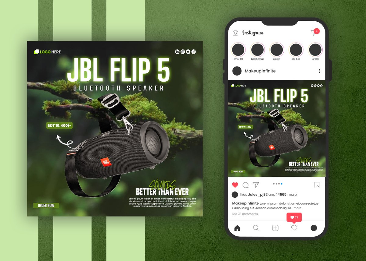 DaudhasanTahsin's tweet image. 📷 Turn up the Vibes with JBL Flip 5! 📷
Presenting my latest product manipulation design showcasing the powerful JBL Flip 5 Bluetooth Speaker. 📷📷

#ProductDesign #ManipulationDesign #CreativeDesign #DesignInnovation #ProductDevelopment #UserExperience #UXDesign #DesignThinking