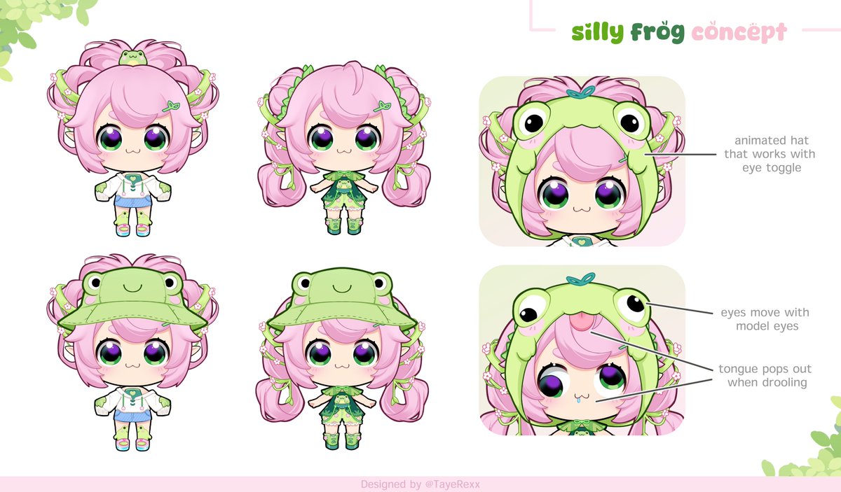 TayeRexx's tweet photo. ─ .⟡ interest check 🐸✨

Would anyone maybe want to adopt this outfit? 👉👈

I sadly didn't place in the outfit design competition, but I put a lot of love into the concept and would love to put it up as an outfit adopt if it's good enough ♡ https://t.co/vrvmYkBtjE