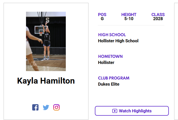 Check out Kayla Hamilton's (<a href="/KaylaHamilton/">Kayla Hamilton</a>) 𝙈𝘼𝙓𝙍𝙀𝘾𝙍𝙐𝙄𝙏 𝙋𝙇𝘼𝙔𝙀𝙍 𝙋𝙍𝙊𝙁𝙄𝙇𝙀! ⤵️
jrallstar.com/maxrecruit/max…

Start building your profile now at jrallstar.com/maxrecruit!