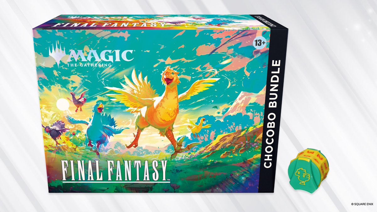 Now for the last thing we're talking about for the #MTGxFINALFANTASY Holiday release and it's been tough to hold this one back. Everything is better with more Chocobos after all!

The Chocobo Bundle contains 10 Play Boosters and so much more.