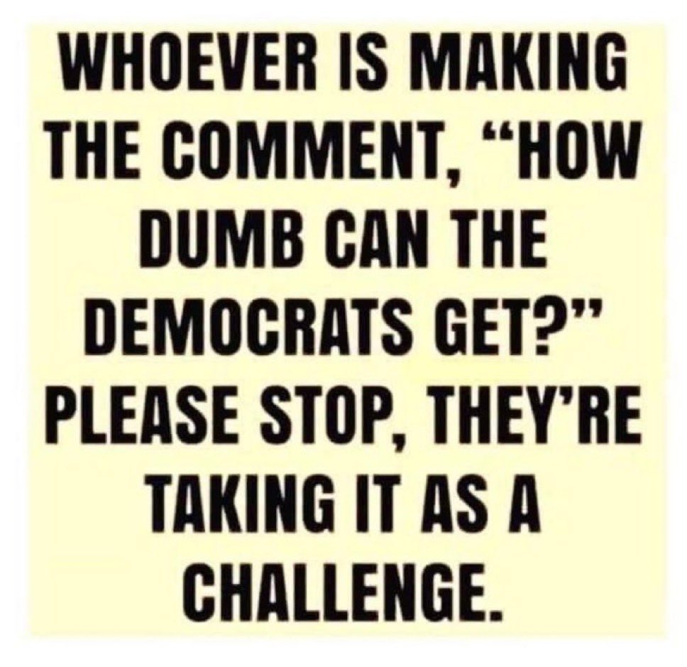 <a href="/FFT1776/">Sheri Unfiltered™</a> OMG Yes please -  Let the Democrats continue to be so stupid that Trump plays them like a violin!
