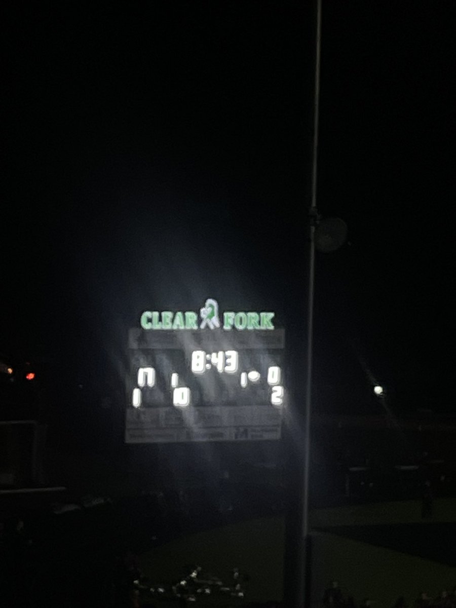 At the intermission, <a href="/ClearForkSports/">Clear Fork Athletics</a> leads!