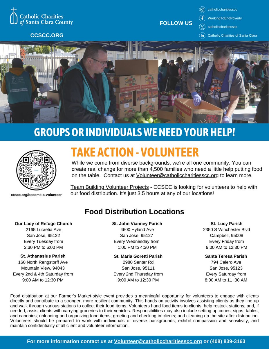 Volunteers Needed!
Help distribute food to families in need. Shifts are only 3.5 hours, and you can make a real difference!
Sign up today: ccscc.org/become-a-volun…
#volunteersmakeadifference