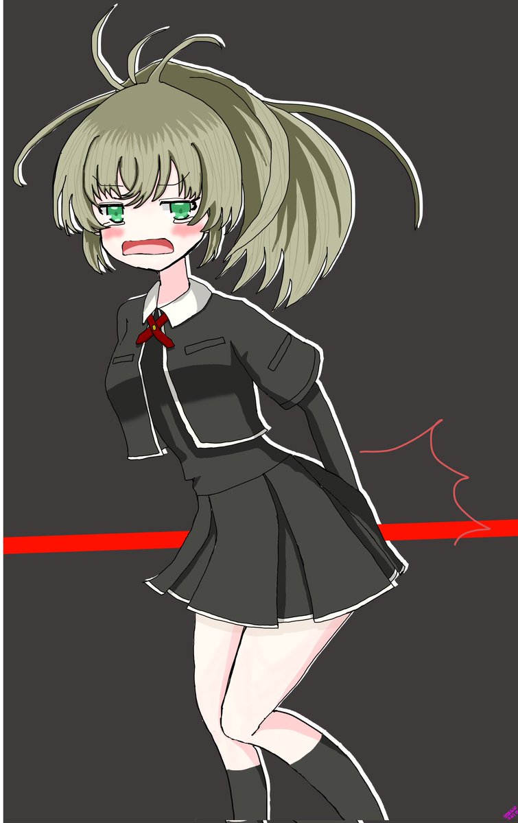 Magia_Nagisa's tweet image. 「やっぱり、今日は最悪な日です！
十七夜さんにお尻を叩かれるなんて！」
＃安名メル
＃まどドラ