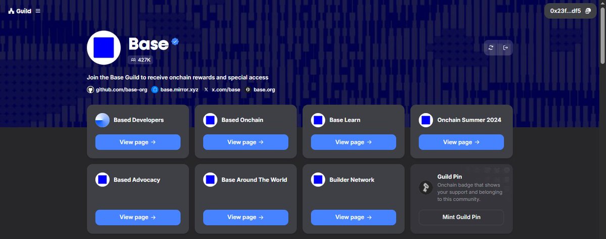 theeveloper's tweet image. If you want to max. ur efforts for the upcoming $BASE airdrop.

You have to create and build on @base.

You can start by joining their GUILD.