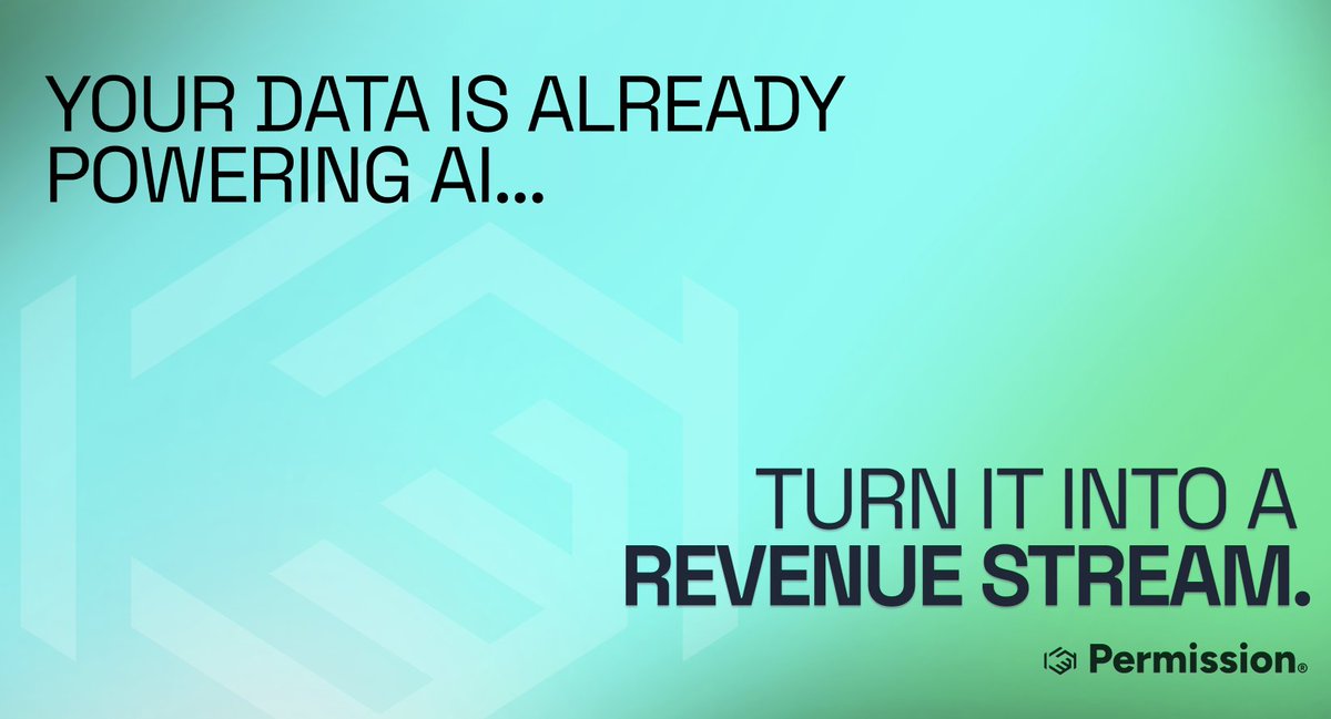 PermissionIO's tweet image. AI runs on your data.
It’s time you earned from it.
Join early access while you still can → permission.ai/agent-early-ac…