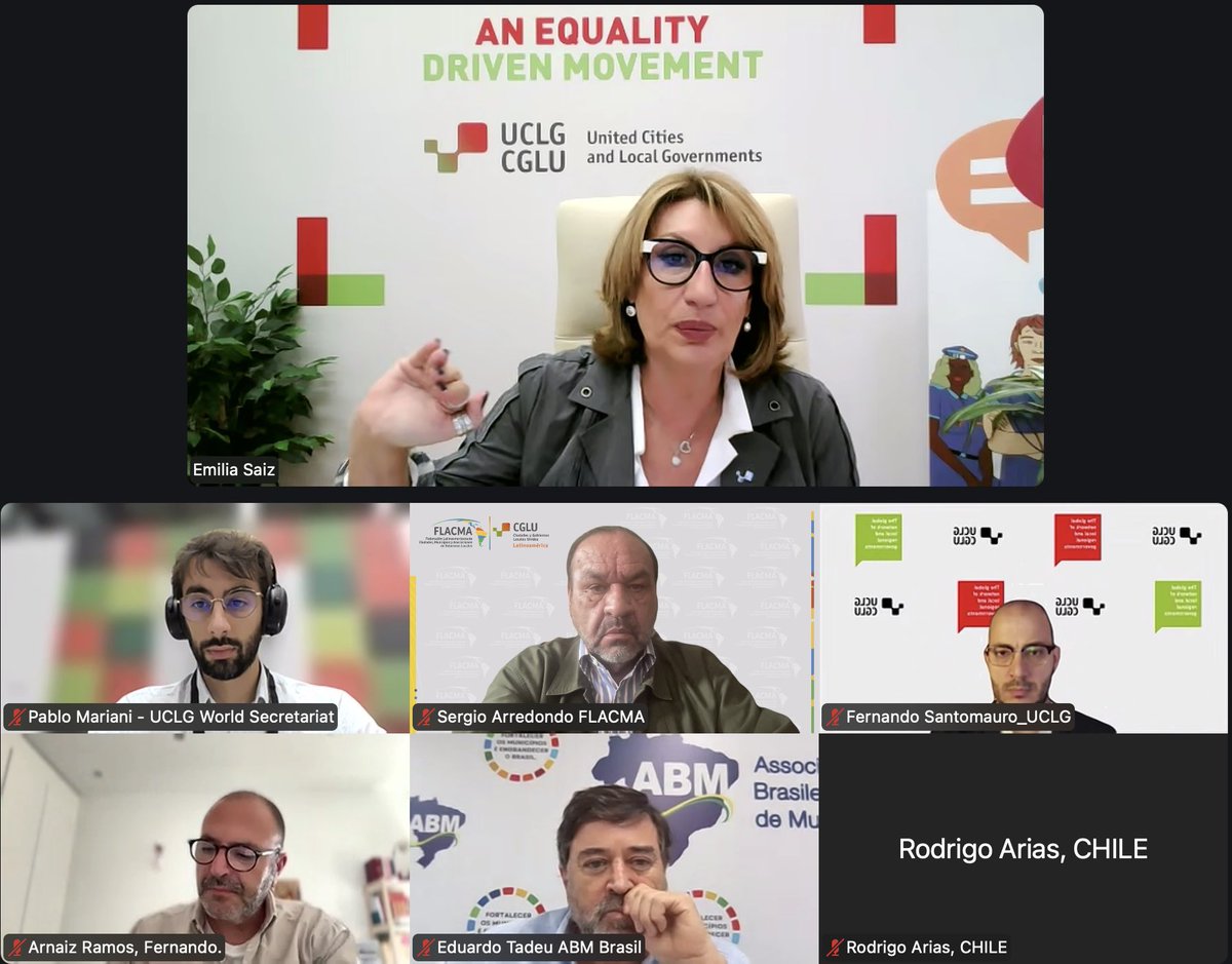 Reunión c/SriaGral <a href="/uclg_org/">United Cities</a>, <a href="/UCLG_Saiz/">Emilia Saiz</a>, para coordinar agenda conjunta rumbo a Foro y Cumbre Mundial de Alcaldes a celebrarse en noviembre/Río de Janeiro🇧🇷 rumbo a #COP30

Participan nuestro SrioGral, SrioAdj y Director de <a href="/abmunicipios/">Associação Brasileira de Municípios (ABM)</a>

FLACMA lidera delegación latinoamericana