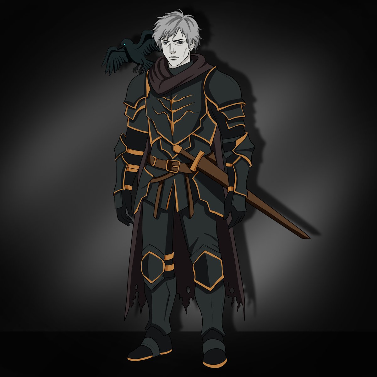 OrigToo's tweet image. ~ My DnD boy is finally here..⚔️🖤

#DnD #OC