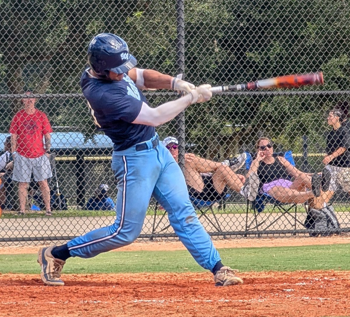 SCFBaseball's tweet photo. Action from the #TEES today in Auburndale! Back at home tomorrow vs. the @FloridaBurn at noon. https://t.co/HrK5czsc82