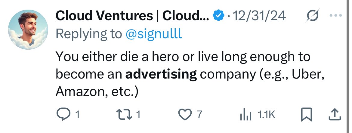 I don’t think I’ve said a truer statement