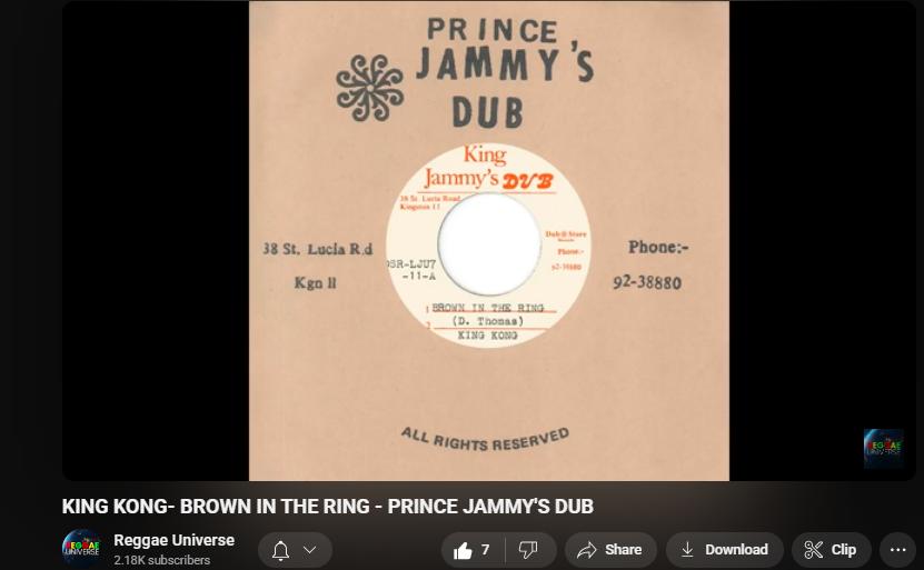 SaveDancehall's tweet photo. PULL up di classic!🔥
King Kong's 'Brown In The Ring' pon #PrinceJammy's dub — still a ring killer!💍
🎧LISTEN https://t.co/mQ18aCviRr
🇯🇲 #DancehallRoyalty~#DancehallClassic~#ReggaeEDU~#debat~#twefor~#Stocks~*~🎶💥 https://t.co/zcC2NLPaxf