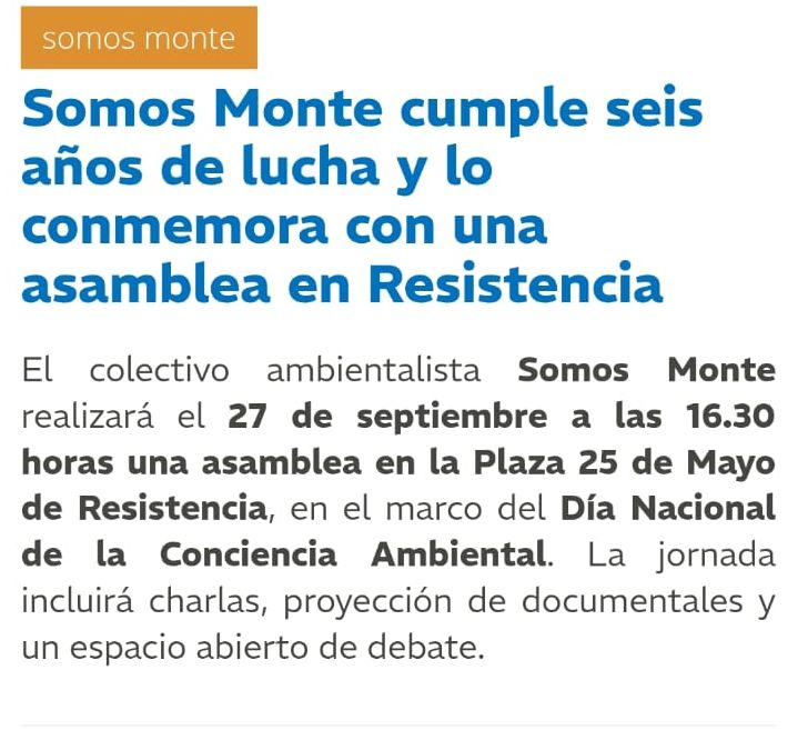📢MAÑANA Asamblea General en la plaza! ✊
27 de septiembre a las 16.30 horas
                     SE SUSPENDE POR LLUVIA
Estaremos comunicando a través por redes desde el mediodía.
Compartimos entrevista de radio sobre el encuentro:
libertaddigital.com.ar/Notas/Nota/113…