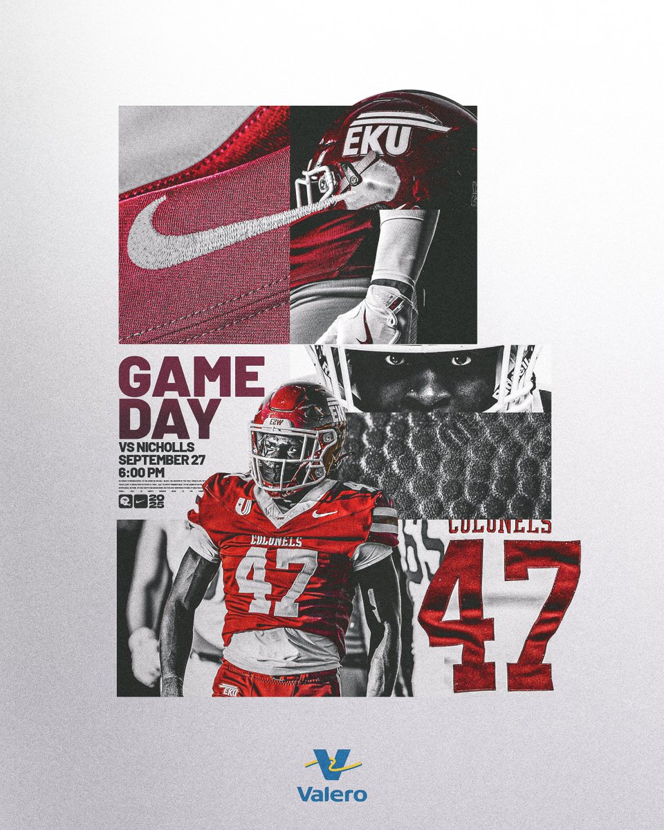 EKUFootball's tweet image. 𝙂𝙖𝙢𝙚 𝘿𝙖𝙮: 𝙍𝙤𝙘𝙠𝙞𝙣𝙜 𝙍𝙆𝙎 𝙤𝙣 𝙁𝙖𝙢𝙞𝙡𝙮 𝙒𝙚𝙚𝙠𝙚𝙣𝙙

🆚 Nicholls
⌚️ 6 PM ET
📍 Richmond, KY / Roy Kidd Stadium
📺 ESPN+
🔗 linktr.ee/eku_fb

#E2W | #MatterOfPride