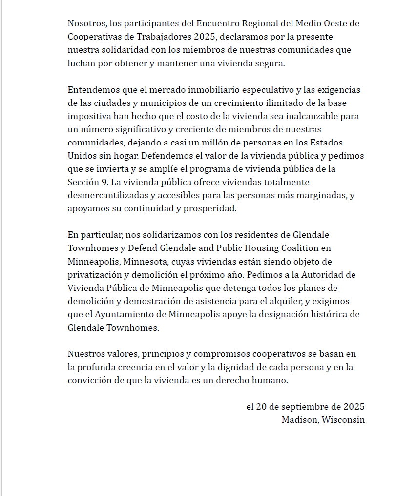 Defend Glendale & Public Housing Coalition tweet media
