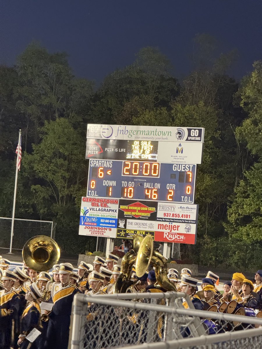 At the half, the Jacks are winning 7-6 at Valley View!