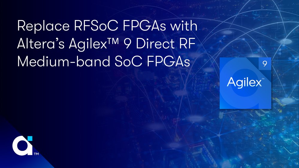 AlteraFPGA_'s tweet image. 💡 Upgrading RF FPGAs? Altera’s Agilex™ 9 Direct RF devices offer a powerful option for medium-band applications with unmatched performance &amp;amp; flexibility.

👉 Read more: community.intel.com/t5/Blogs/Produ…

#FPGA #Agilex9 #DirectRF #DesignInnovation