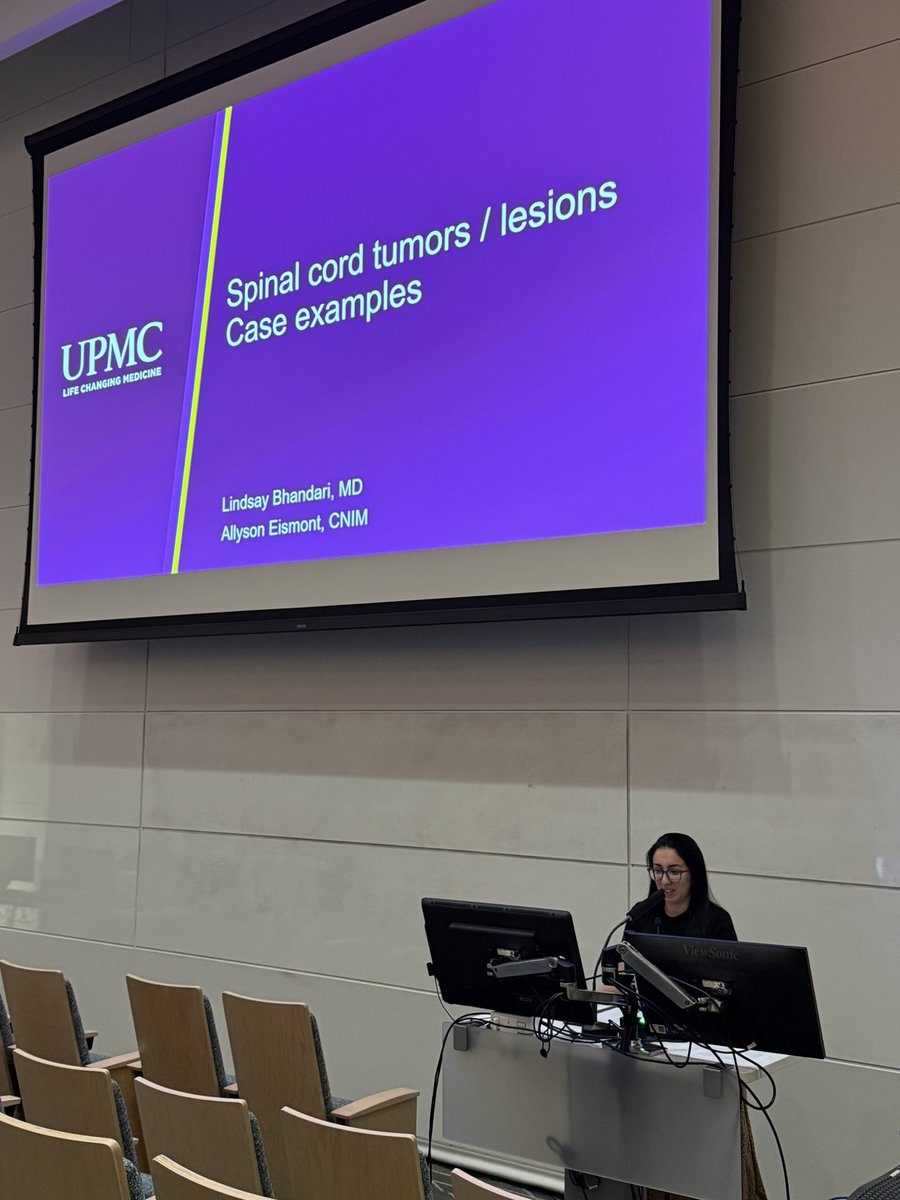 ProcircaCCN's tweet image. Lindsay and Jon switching gears from brain tumors to spinal cord tumors ⚙️ #ionm #neurophysiology #tumortalk