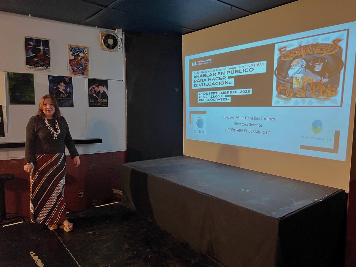 Escépticos en el Pub en Tenerife n.º 120 (16.1): «Hablar en público para hacer divulgación». Ponente: <a href="/EMGONLOREN/">GonLoren</a>