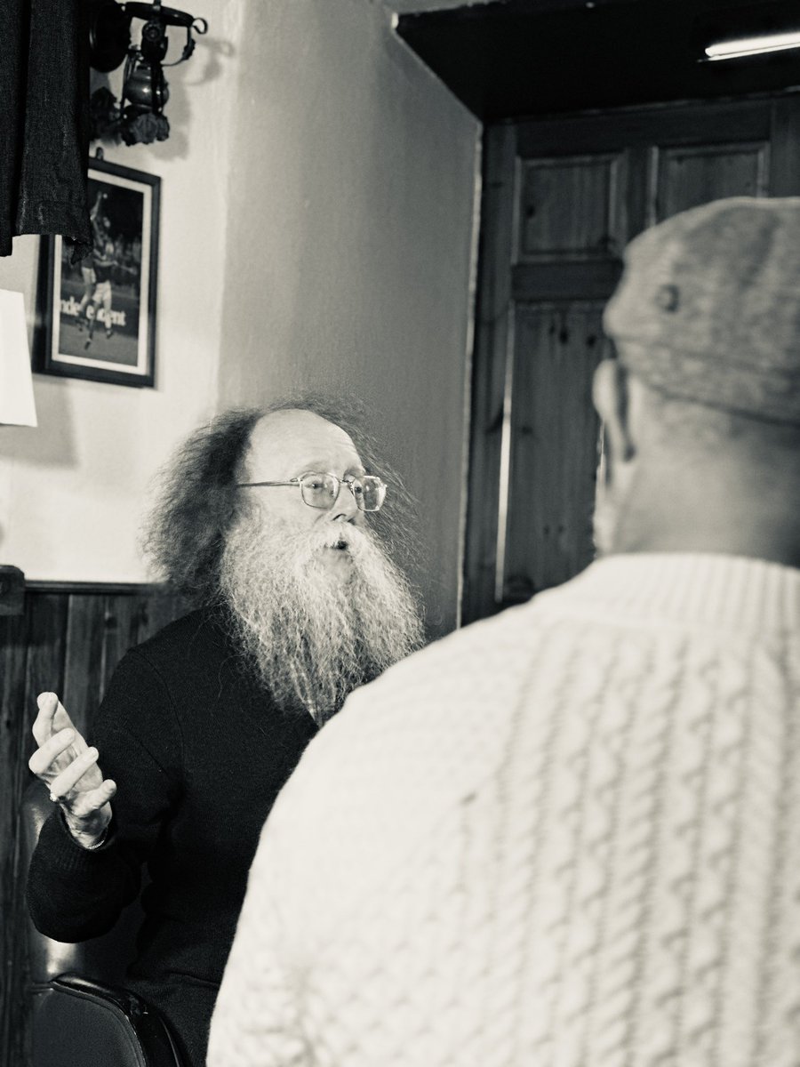 Flew across the ocean with Kelce to hear tales from one of the greatest Irish story tellers of all time, Eddie Lenihan. An absolute honor and privilege.