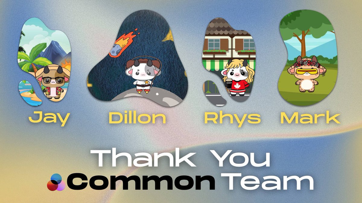 Couldn't ask for a better team! 🐮 

<a href="/commondotxyz/">Common</a>