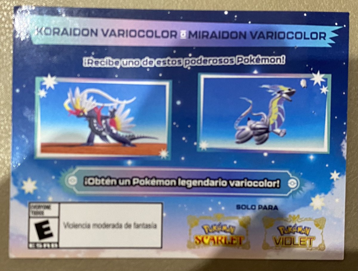 ⚠️Alerta de sorteo⚠️

Estaré sorteando un código para obtener a Koraidon o Miraidon en su versión shiny en Pokémon Escarlata y Púrpura.

Pasos a seguir:

RT a este post
Seguir esta página <a href="/fanpokemoncl/">Fan Pokemon TCG Pocket Chile</a> 
Y comentar tu Pokemon dragon favorito

Fecha de sorteo 29 de septiembre