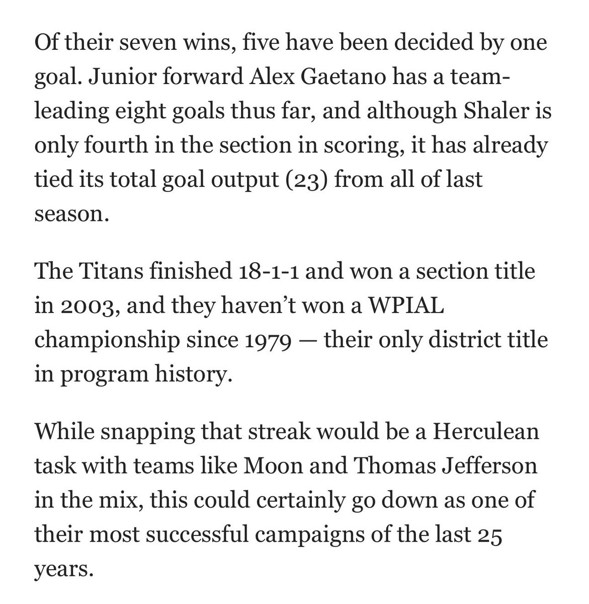 SASDBoysSoccer's tweet photo. Thank you for the shout out in the media yesterday @PGSportsNow ! Lots of work to do still but great to be recognized! #LetsGoTitans https://t.co/1F5rt0TT8p